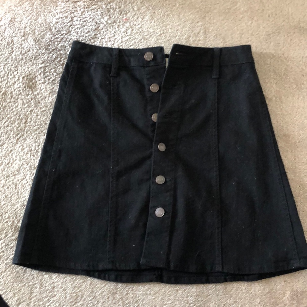 Target black jean skirt